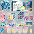 Load image into Gallery viewer, Mermaid Castle Magnetic Tiles Set