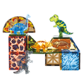 Load image into Gallery viewer, Dinosaur Magnetic Tiles Set