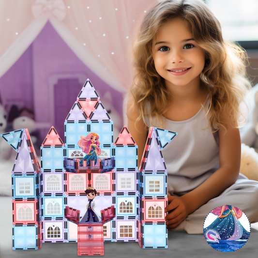 Princess Castle Magnetic Tiles Set