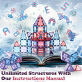 Load image into Gallery viewer, Princess Castle Magnetic Tiles Set
