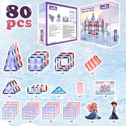 Princess Castle Magnetic Tiles Set