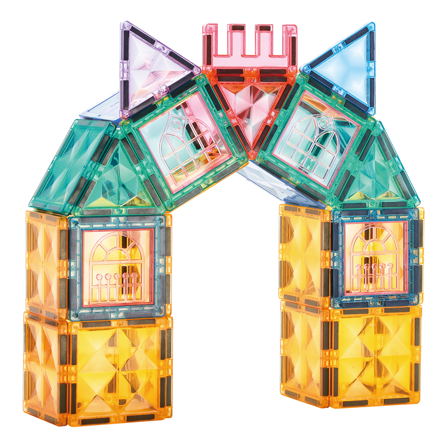 Mermaid Castle Magnetic Tiles Set