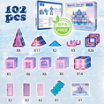 Load image into Gallery viewer, Frozen Castle Magnetic Tiles Set
