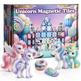 Load image into Gallery viewer, Unicorn Castle Magnetic Tiles
