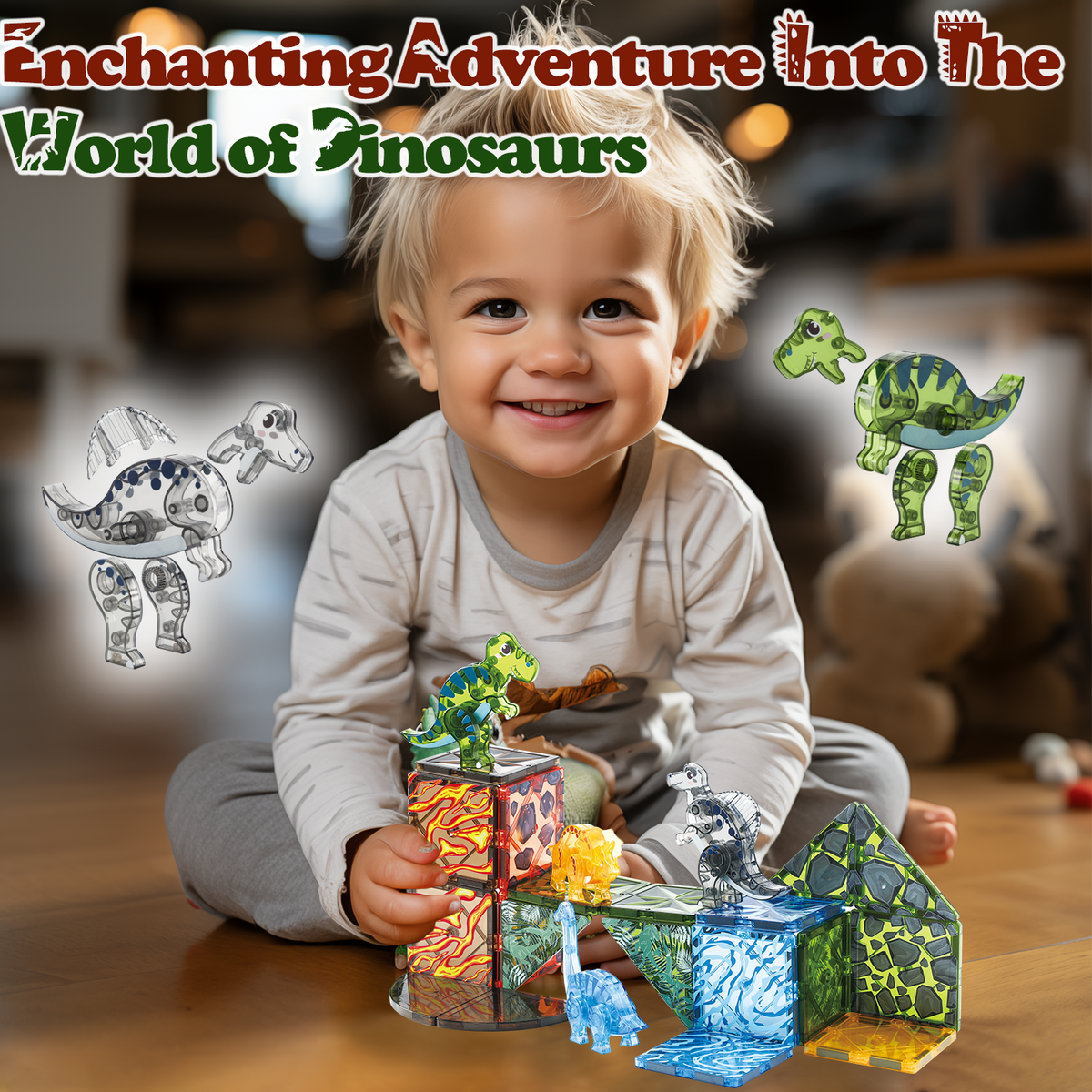 Dinosaur Magnetic Tiles