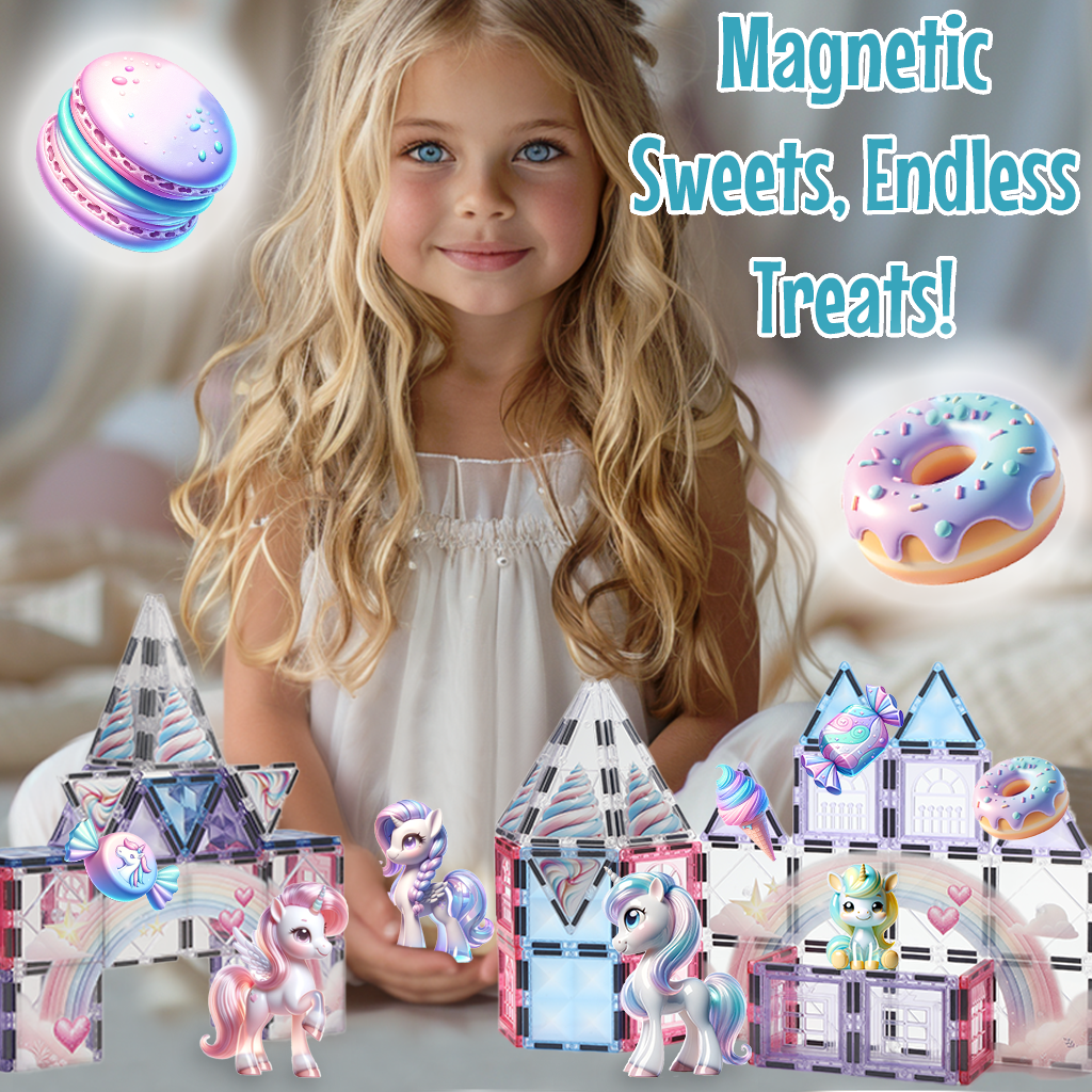 Unicorn Castle Magnetic Tiles