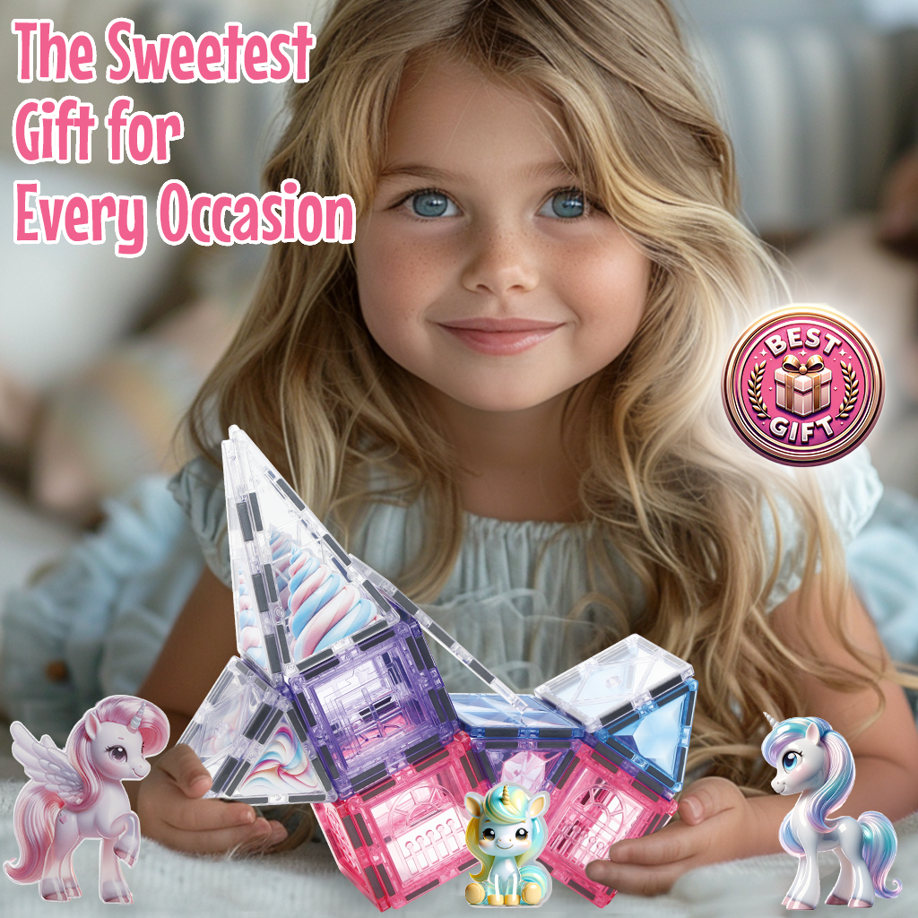 Unicorn Castle Magnetic Tiles