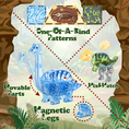 Load image into Gallery viewer, Dinosaur Magnetic Tiles
