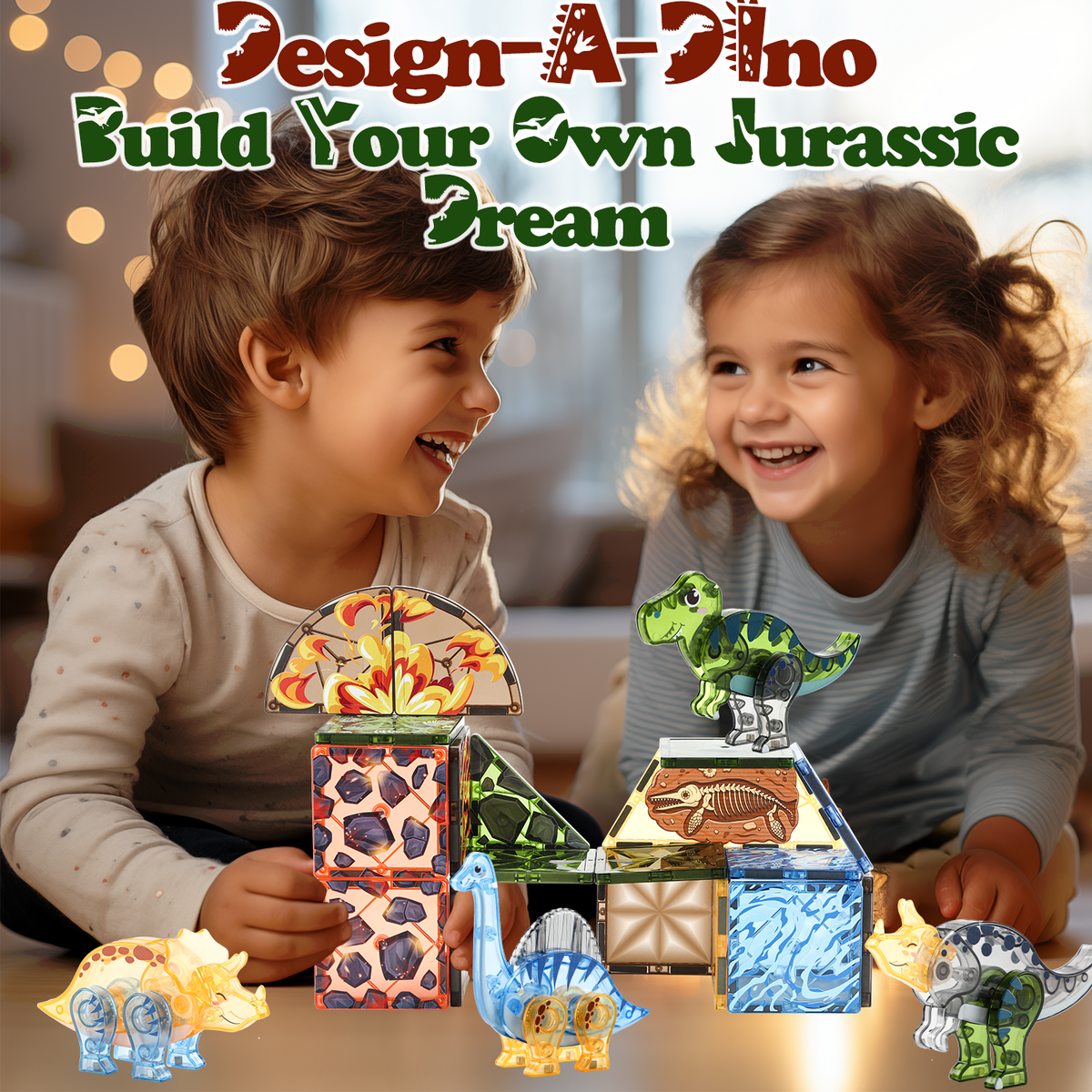 Dinosaur Magnetic Tiles